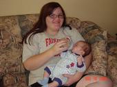 my middle daughter Cristin w/ my nephew