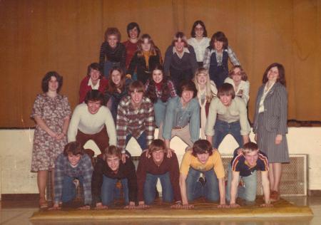 Seniors -1979 Picture with Mrs. West