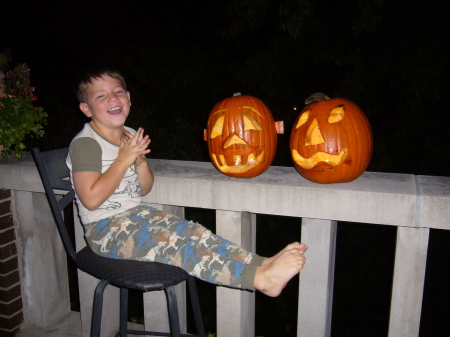 Luca and his pumkins