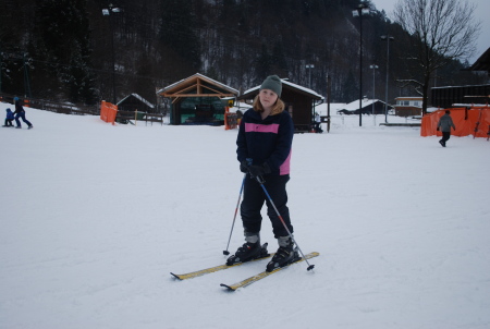 Sarah at ski school