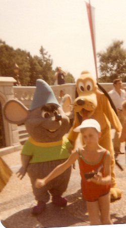 Running from Goofy at Disney World