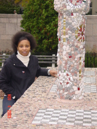 Yes, I'm rockin' the fro at Battery Park NYC