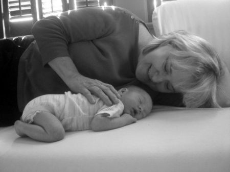 Becky with grandson Oliver