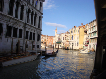 From the Vaporetta in Venice