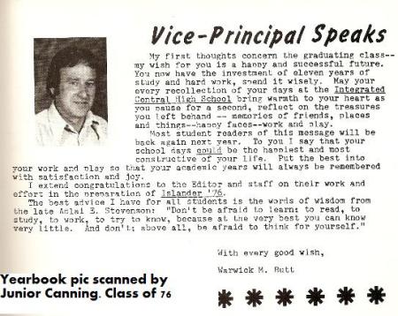 Mr. Butt - Vice Principal
