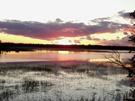 Sunset at the cabin