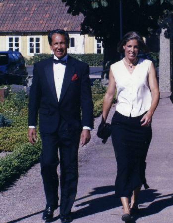 Gregg & Marie attending a wedding in Sweden