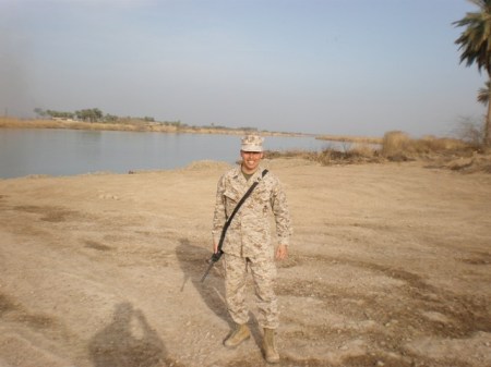 pj at the euphrates river march 2008