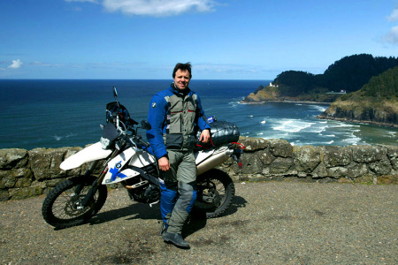 My little BMW and Heceta Head Lighthouse