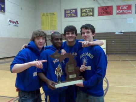 Christopher Wrestling 1st place Districts