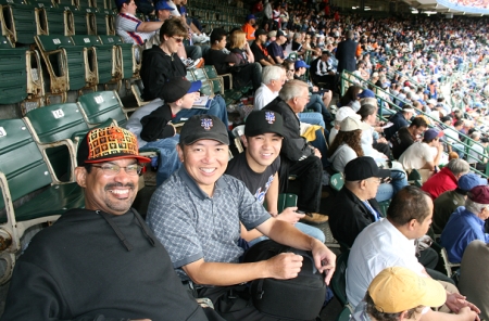 Allen Mark and son, Patrick & me at Shea 2007