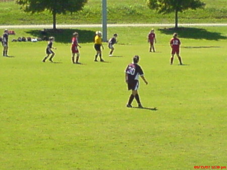 Playing MNHHS JV Soccer as an 8th Grader.