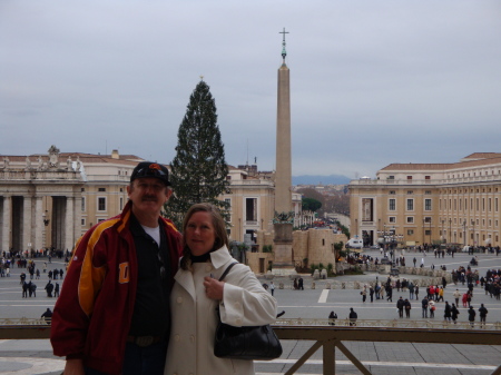 Marianne and I at St. Peter Square