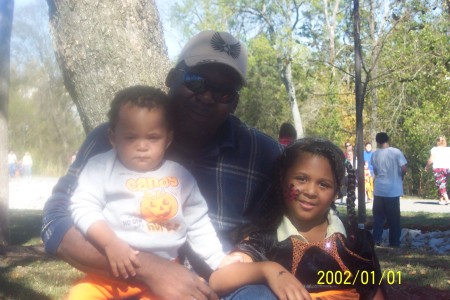 me and two of my three kids