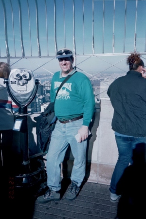 David on top of Empire State Bldg.