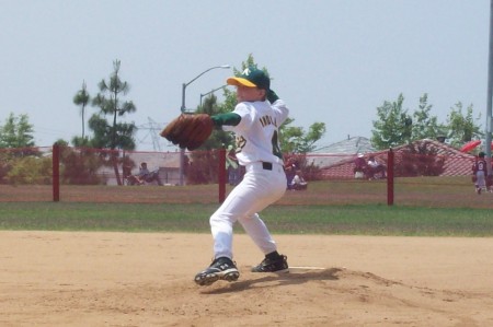 ray-ray pitching for the A's