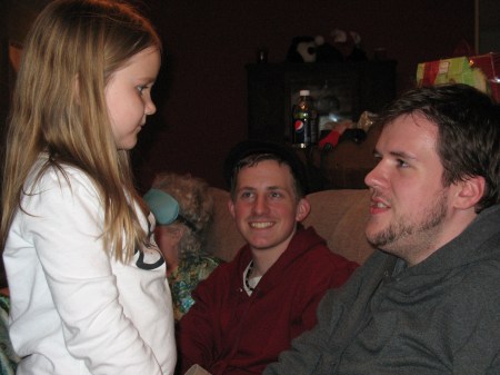 Claire, Garrett & Mitch Christmas Eve 2008