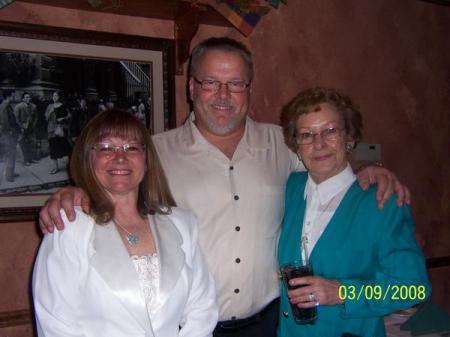 Bonnie, Tom and Mom at Bonnie & Tom's Wedding