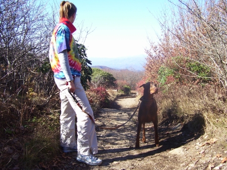 Anna & Titan hiking