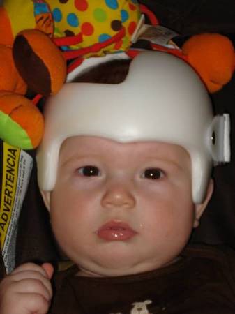 Hayden with his helmet