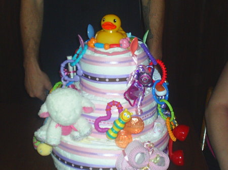 WHAT THE DIAPER CAKE LOOKS LIKE COOL STUFF INS