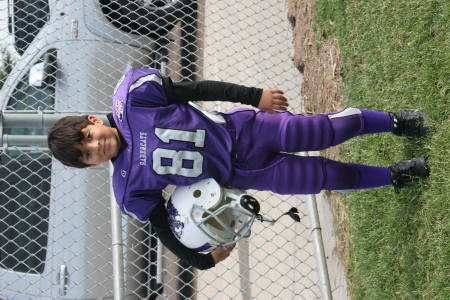 My son in football