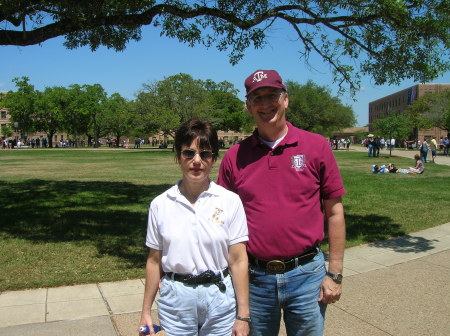 Sue and I at Texas A&M