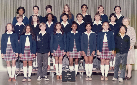 Lourdes Class of 1975 8th Grade