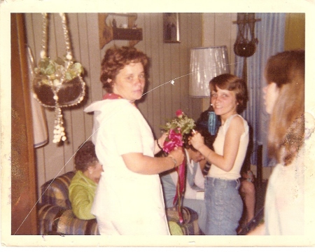 me, mom and my sister Donna 1970 something