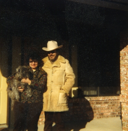 Edna and I at the ranch in Texas