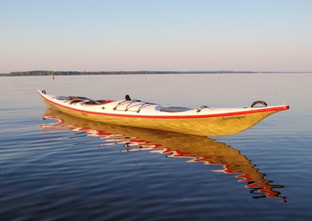 My kayak on Oneida Lake.