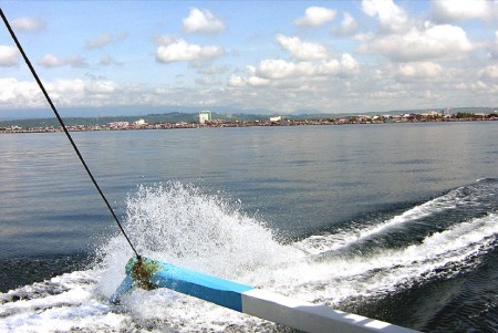 Gulf of Davao - Davao City in Background