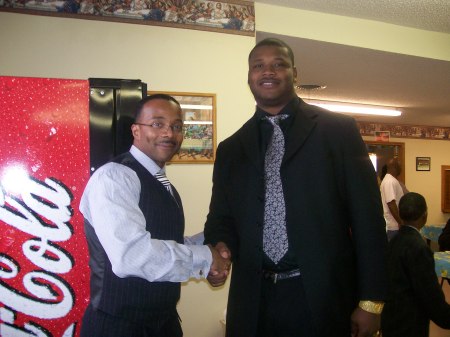 Me and All Pro Defensive End Marcus Stroud