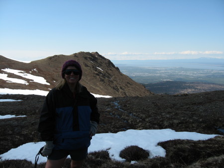 hiking outside of Anchorage in Alaska