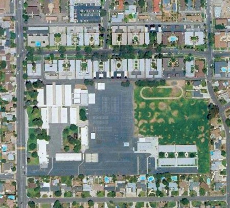 O.A. Peters Jr. High, Satellite View