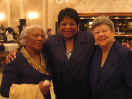 Mrs. West, Barb Booker and church member