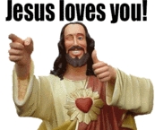 buddy christ - jesus loves you