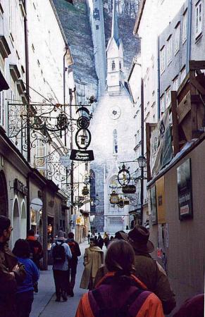 On the street of Salzburg, Austria