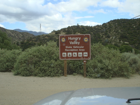 Hungry Valley entrance to Gorman OHV