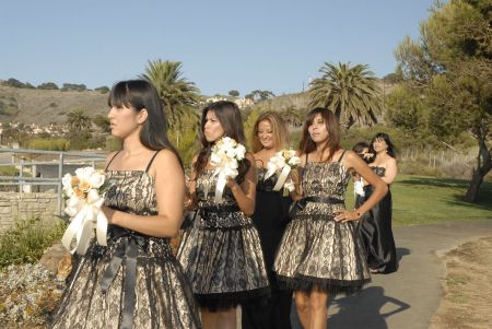 girl getting ready to walk down the isle