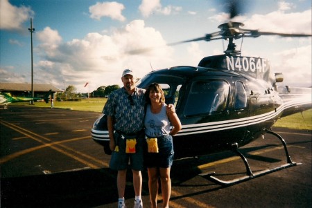 First helicopter ride-Hilo Hawaii 2002