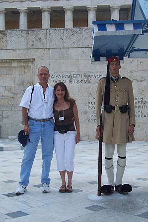 Michelle and Chad Athens Greece 2006