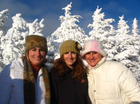 my sisters atop Whiteface Mt.
