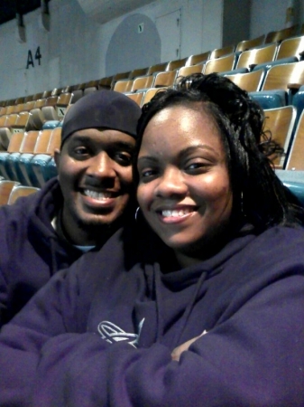 Diante & Monica at Cheerleading Competition