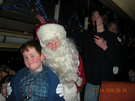 My son & Santa