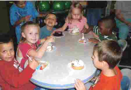 at Tyler's 5th birthday party