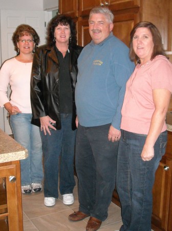 Lisa, Michele, Rich and Renee at Rich's house