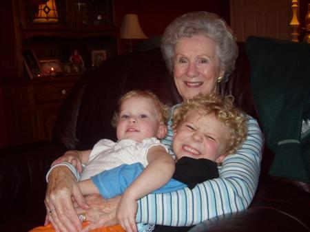 my Mom and her Great, Great Grandkids!