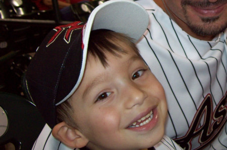 Aaron at the Astros game