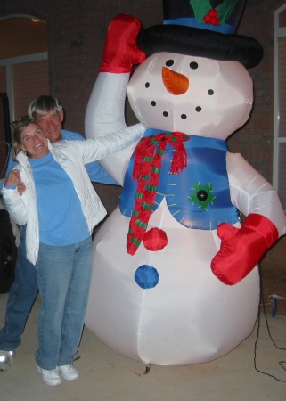 b-b and snowman